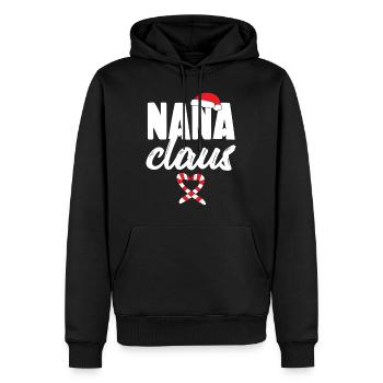 Nana Claus Funny Christmas Holiday Gifts - Men’s Premium Organic Hoodie - black - Front - Nico (187cm)
