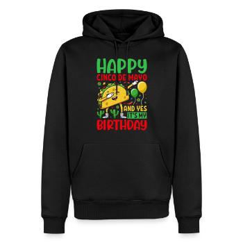 Cinco De Mayo - Sweat à capuche Premium bio Homme - noir - Devant - Nico (187cm)
