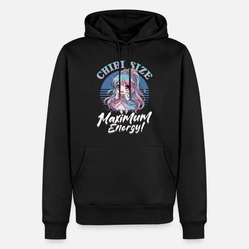 Anime Chibi Kawaii - Sweat à capuche Premium bio Homme - noir