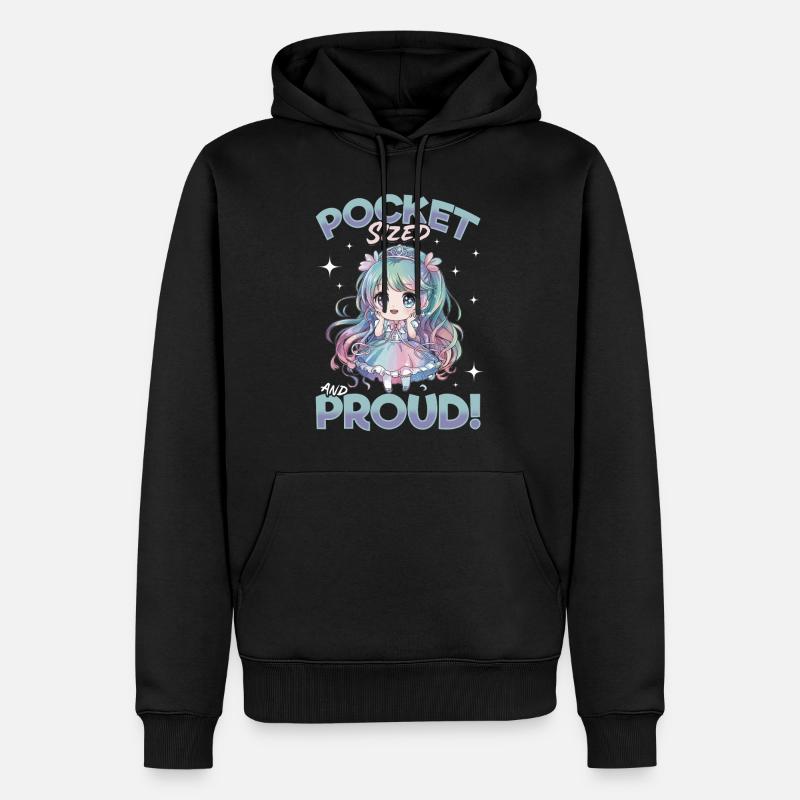 Anime Chibi Kawaii - Sweat à capuche Premium bio Homme - noir
