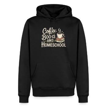 Poterie classe argile artiste céramique atelier roue - Sweat à capuche Premium bio Homme - noir - Devant - Nico (187cm)