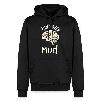 Poterie classe argile artiste céramique atelier roue - Sweat à capuche Premium bio Homme - noir - Devant - Nico (187cm)