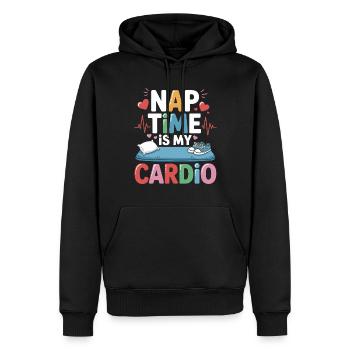 Enseignant préscolaire Early Learning Hero Fun - Sweat à capuche Premium bio Homme - noir - Devant - Nico (187cm)