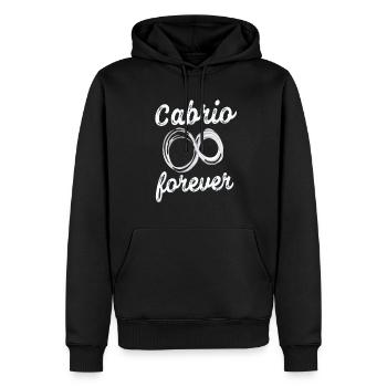 Cabrio forever toller Spruch Cabriolet fahren - Männer Premium Bio Hoodie - Schwarz - Vorne - Nico (187cm)