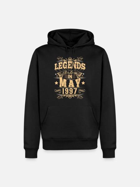 May 1997 Birthday Legend - Men’s Premium Organic Hoodie - black