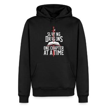 Fantasy Book Reader Magical Story Liebhaber - Männer Premium Bio Hoodie - Schwarz - Vorne - Nico (187cm)