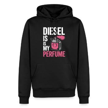 Women In Trucking Female Trucker Pride - Sweat à capuche Premium bio Homme - noir - Devant - Nico (187cm)