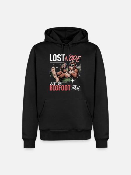 Bigfoot Sasquatch - Männer Premium Bio Hoodie - Schwarz