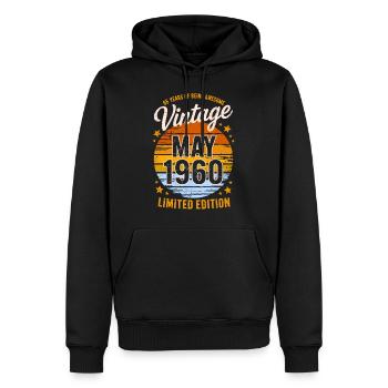 Legend 1965 60th Birthday Gifts for Men Women 60 Y - Sweat à capuche Premium bio Homme - noir - Devant - Nico (187cm)