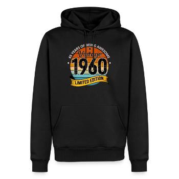 Legend 1965 60th Birthday Gifts for Men Women 60 Y - Sweat à capuche Premium bio Homme - noir - Devant - Nico (187cm)