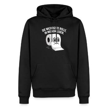 Die Wichtigste Rolle in meinem Leben - Lustig - Männer Premium Bio Hoodie - Schwarz - Vorne - Nico (187cm)