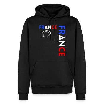Rugby Player Fan Rugby Supporter Rugby France - Men’s Premium Organic Hoodie - black - Front - Nico (187cm)