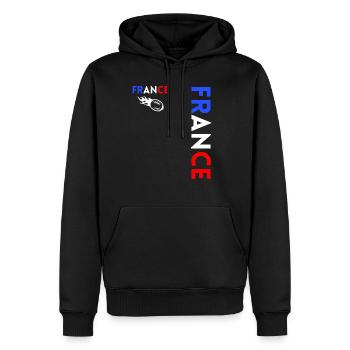 Rugby Player Fan Rugby Supporter Rugby France - Men’s Premium Organic Hoodie - black - Front - Nico (187cm)