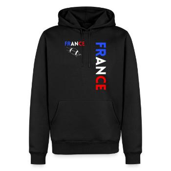 Rugby Player Fan Rugby Supporter Rugby France - Men’s Premium Organic Hoodie - black - Front - Nico (187cm)