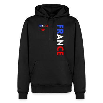 Rugbyspieler Fan Rugby Fan Rugby Frankreich - Männer Premium Bio Hoodie - Schwarz - Vorne - Nico (187cm)