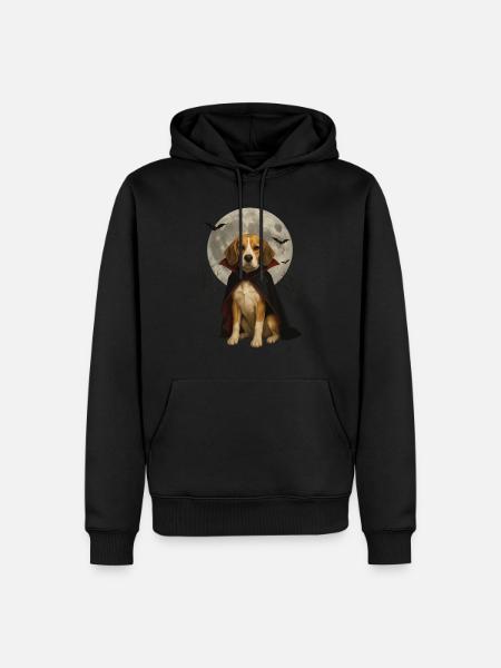 Beagle - Männer Premium Bio Hoodie - Schwarz