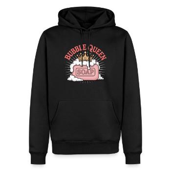 Blasen - Männer Premium Bio Hoodie - Schwarz - Vorne - Nico (187cm)