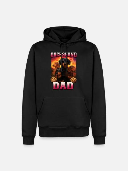 Dackel - Männer Premium Bio Hoodie - Schwarz