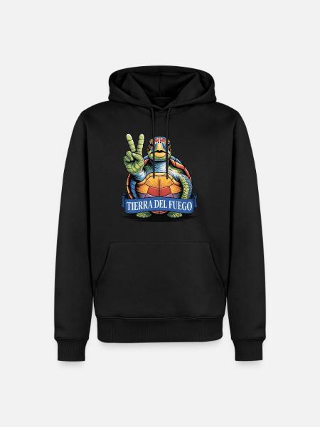 Feuerland - Männer Premium Bio Hoodie - Schwarz
