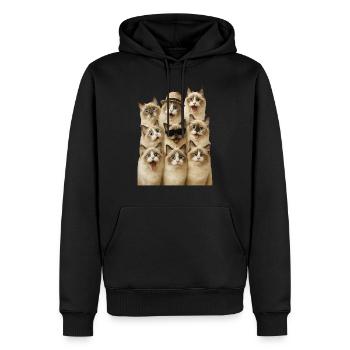 Ragdoll - Männer Premium Bio Hoodie - Schwarz - Vorne - Nico (187cm)