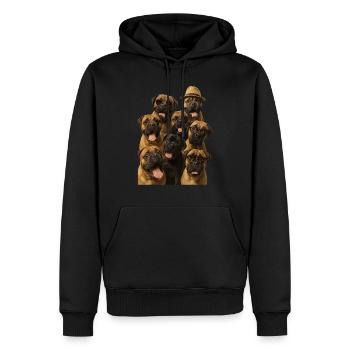 Bullmastiff - Männer Premium Bio Hoodie - Schwarz - Vorne - Nico (187cm)