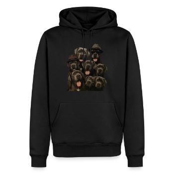 Cane Corso - Männer Premium Bio Hoodie - Schwarz - Vorne - Nico (187cm)