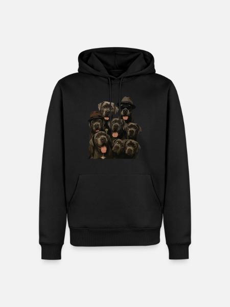 Cane Corso - Männer Premium Bio Hoodie - Schwarz