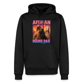 Afghanischer Windhund - Männer Premium Bio Hoodie - Schwarz - Vorne - Nico (187cm)