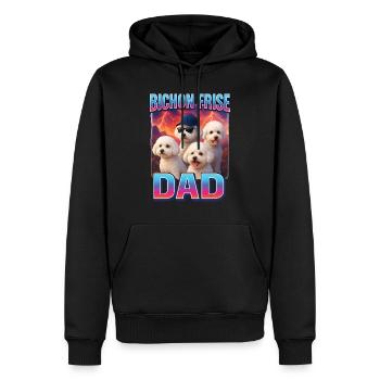 Bichon Frisé - Männer Premium Bio Hoodie - Schwarz - Vorne - Nico (187cm)