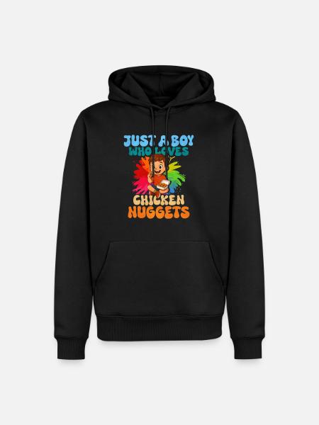 Chicken Nugget - Men’s Premium Organic Hoodie - black