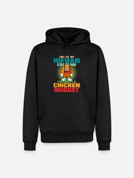 Chicken Nugget - Men’s Premium Organic Hoodie - black