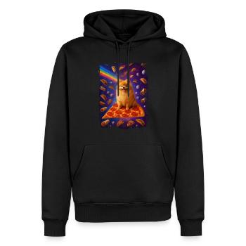 Pomeranian - Männer Premium Bio Hoodie - Schwarz - Vorne - Nico (187cm)