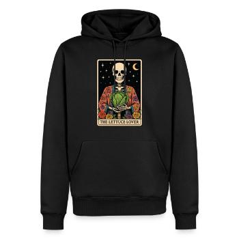 Salat Tarot - Männer Premium Bio Hoodie - Schwarz - Vorne - Nico (187cm)