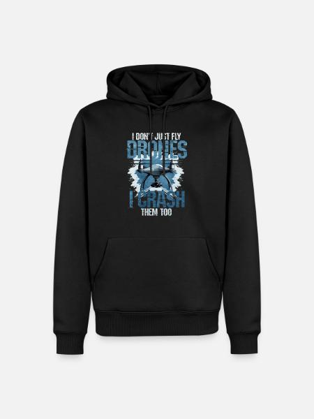 Drone - Sweat à capuche Premium bio Homme - noir