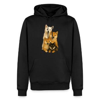 Hund Hunde Süße Hunde - Männer Premium Bio Hoodie - Schwarz - Vorne - Nico (187cm)