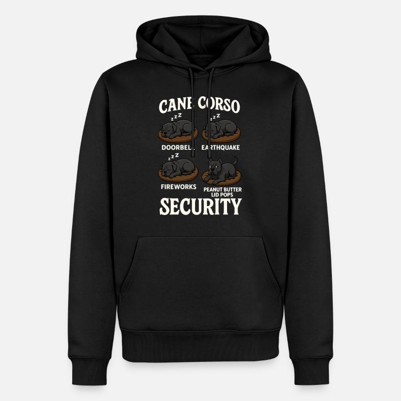Cane Corso - Männer Premium Bio Hoodie - Schwarz