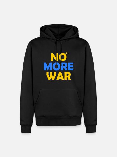 No more war - Men’s Premium Organic Hoodie - black