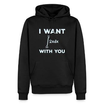Je veux 69 avec toi Professeur de mathématiques intégrales de mathématiques - Sweat à capuche Premium bio Homme - noir - Devant - Nico (187cm)