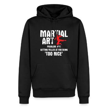 Mixed Martial Arts MMA - Männer Premium Bio Hoodie - Schwarz - Vorne - Nico (187cm)