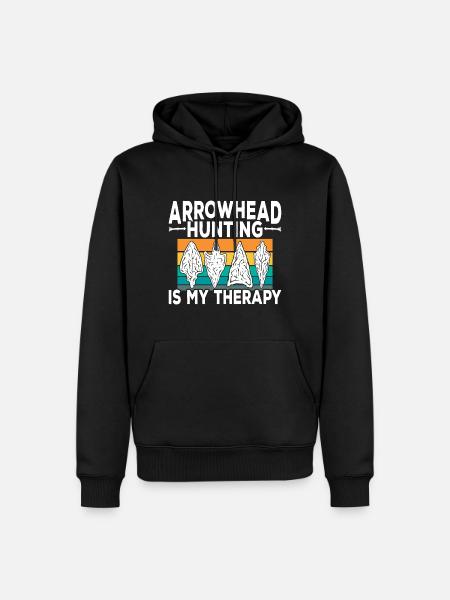 Pfeilspitzenjagd Pfeilspitzen - Männer Premium Bio Hoodie - Schwarz