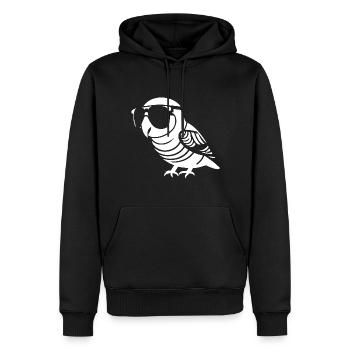 Lustiger Vogel mit Sonnenbrille Cool Bourke's Parak - Männer Premium Bio Hoodie - Schwarz - Vorne - Nico (187cm)