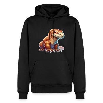 Komodo Dragon - Männer Premium Bio Hoodie - Schwarz - Vorne - Nico (187cm)