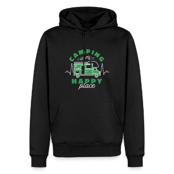 Campen Fahren - Männer Premium Bio Hoodie - Schwarz - Vorne - Nico (187cm)