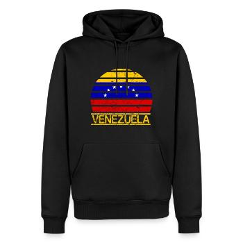Venezuela Flagge - Männer Premium Bio Hoodie - Schwarz - Vorne - Nico (187cm)