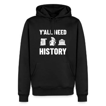 Geschichte Lehrer Lektion Professor Historiker - Männer Premium Bio Hoodie - Schwarz - Vorne - Nico (187cm)