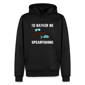 Speerfischen Speerfischer Fische Speer Fischer - Männer Premium Bio Hoodie - Schwarz - Vorne - Nico (187cm)