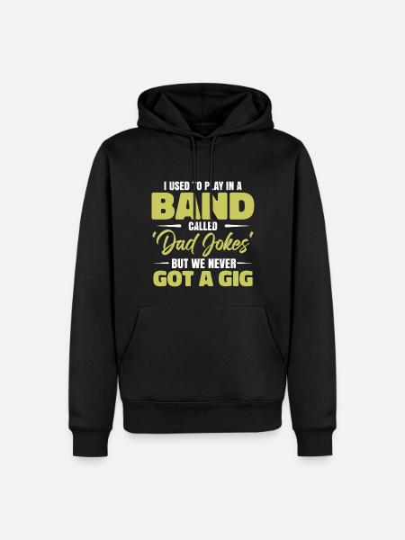 Fathers Day Pun Lover - Men’s Premium Organic Hoodie - black
