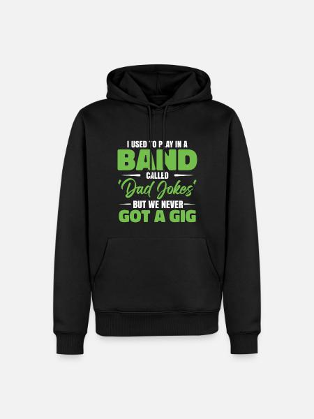 Husband Joke Father's Day - Men’s Premium Organic Hoodie - black
