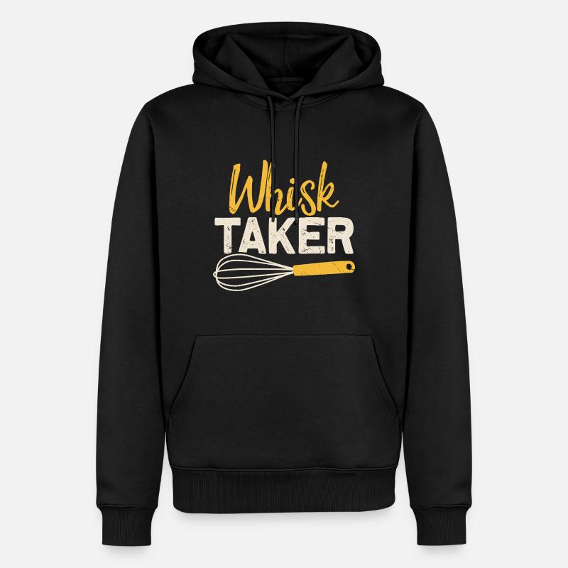 Backen - Männer Premium Bio Hoodie - Schwarz