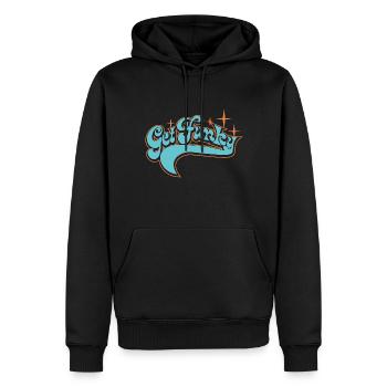 Get Funky - Männer Premium Bio Hoodie - Schwarz - Vorne - Nico (187cm)